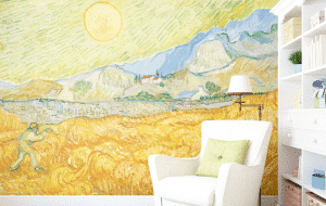 Wheatfield with Reaper - Image 2